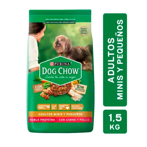 Alimento para Perro Mini y Pequeño de Carne y Pollo Dog Chow 1,5Kg