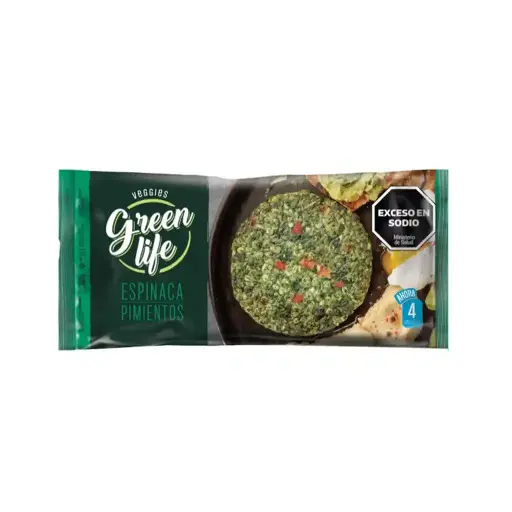 Medallónes Veggie Espinaca Y Pimiento Green Life 380g