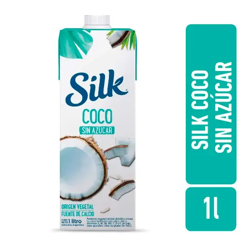 Bebida A Base De Coco Sin Azucar Slik 1L 