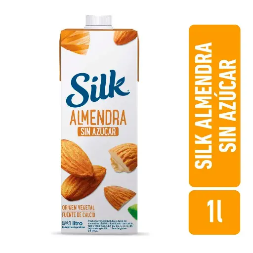 Bebida A Base De Almendras Sin Azúcar Silk 1L 