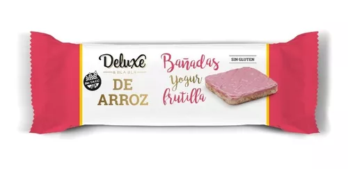 Galletas De Arroz Bañadas Yogur Frutilla Deluxe  115g