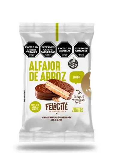 Alfajor De Arroz Sin Tacc Limón Felicite 22g