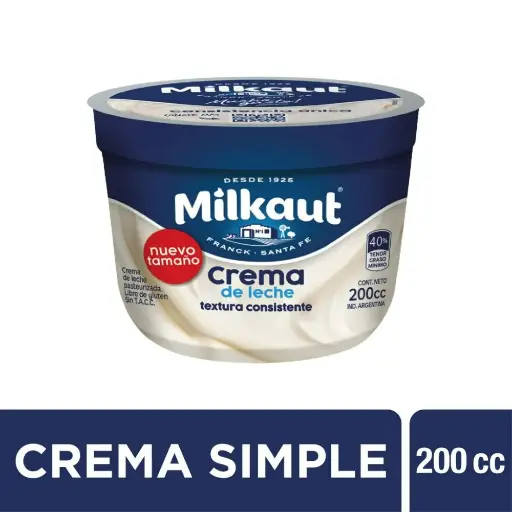Crema Consistente Milkaut 200cc