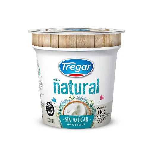 Yogur Natural Sin Azúcar Tregar 140g