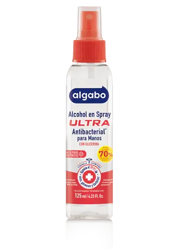 Alcohol Sprey Con Glicerina Algabo 125ml