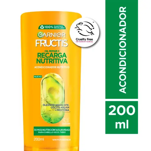 Acondicionador Fructis Recarga Nutritiva 200 Ml