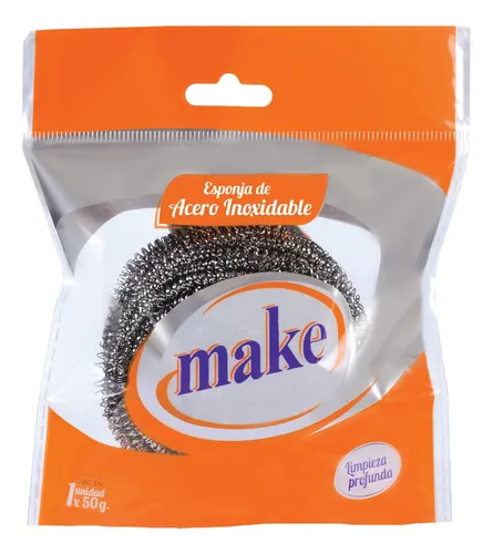 Esponja Acero Inoxidable 30 Gr Make