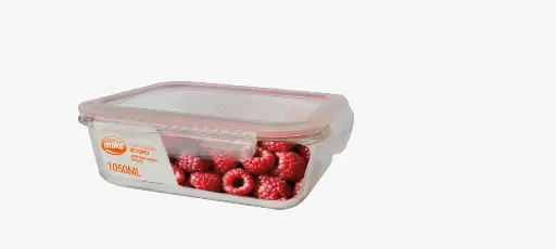 Contenedor Vidrio Rectangular 1050 ml Make