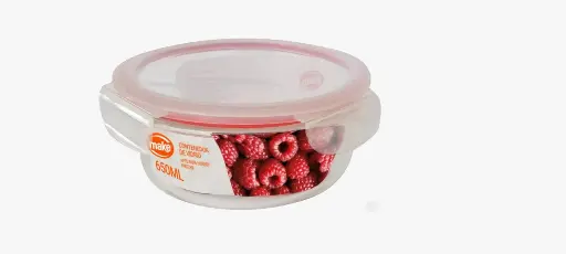 Contenedor Vidrio Redondo 650 ml Make