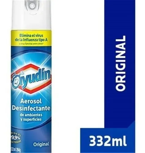 Ayudin Desinfectante De Ambiente Y Superficie Aerosol 332ml