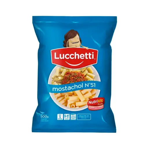 Fideos Lucchetti Mostachol N51 500g