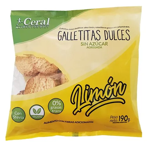 Galletitas Veganas Limón Ceral 190g