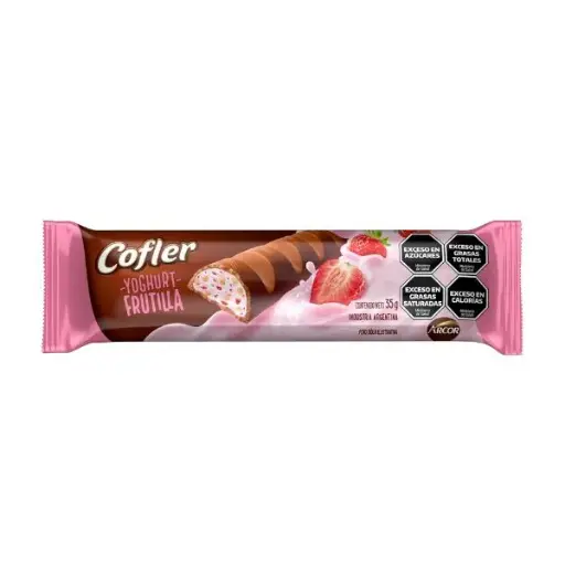 Chocolate Relleno Yoghurt Frutilla Cofler 35g 