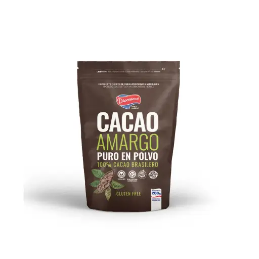 Cacao Amargo Puro En Polvo Sin Tacc 200 Gr Dicomere