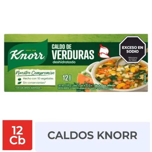 Caldo De Verdura Deshidratado Knorr 12u