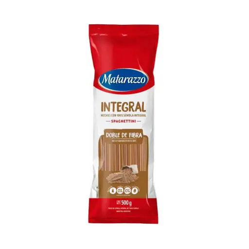 Fideos Matarazzo Spaghettini Integral X500g