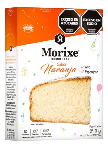 Bizcochuelo Sabor Naranja Morixe X 540 Grs.