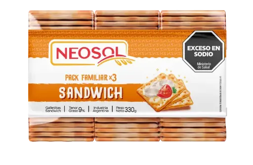 Galletitas Tripack Neosol 330g