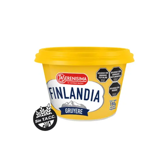 Queso Untable Gruyere Finlandia 180 Gr