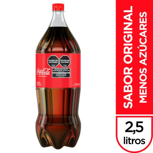 Gaseosa Coca Cola Sabor Original 2,5 Lt. 