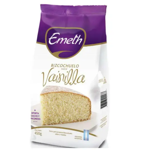 Bizcochuelo De Vainilla Fortificado Emeth 450 Gr.