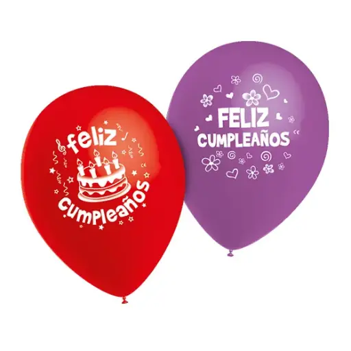 Globos 9" Feliz Cumpleaños 1u