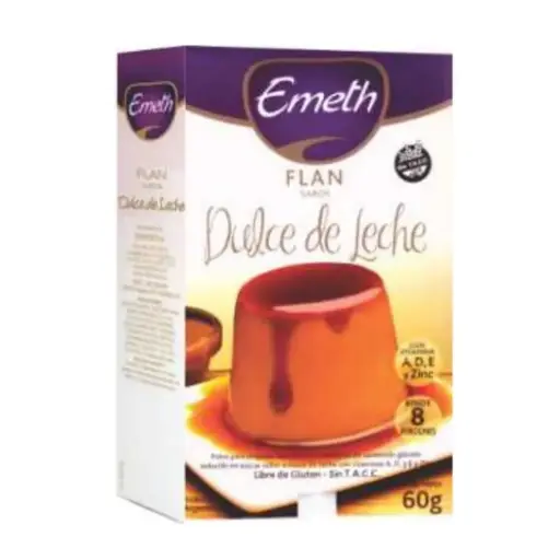 Flan de dulce de leche emeth x60g