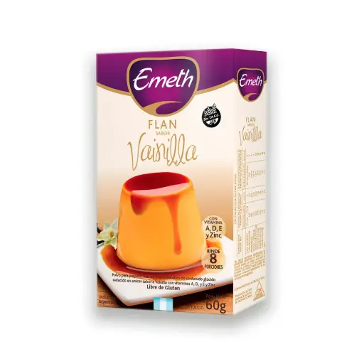 Emeth Flan Sabor Vainilla, 60 g