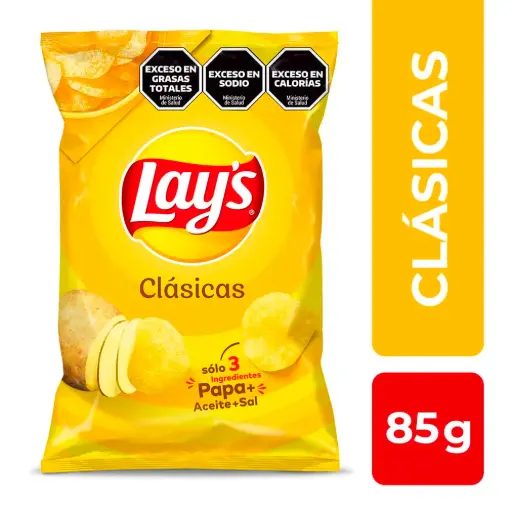 Papas Fritas Lays Clásicas X 85 Gr