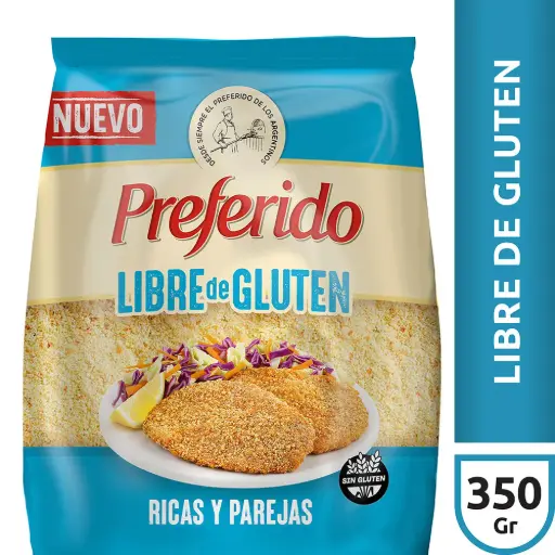 Pan Rallado Libre De Glúten X 350 Gr Preferido