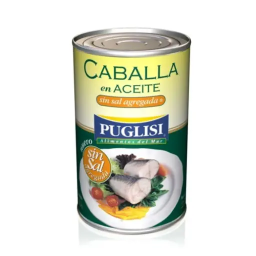 Caballa Sin Sal Aceite Puglisi 380g