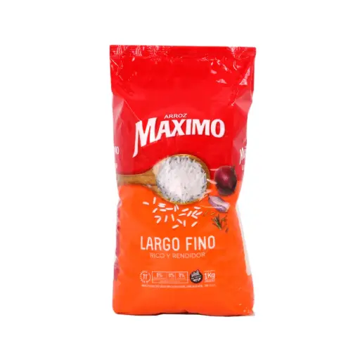 Arroz Maximo Largo Fino X1kg