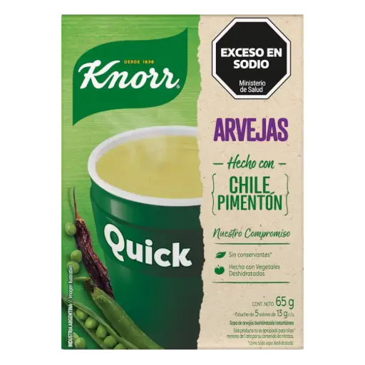 Sopa Quick de Arvejas chile
