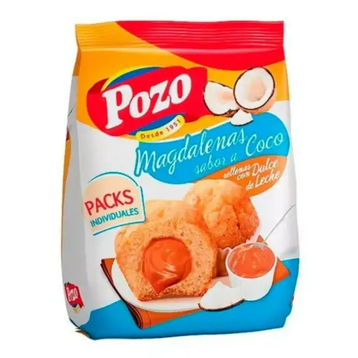 Magdalena Coco Con Dulce De Leche Pozo 220g