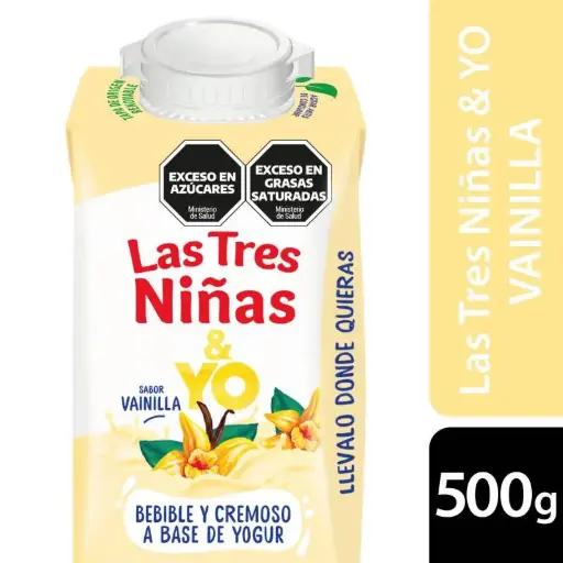 Alimento a Base de Yogur Vainilla Las Tres Niñas x 500 g
