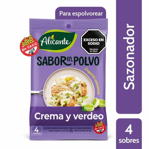 Sabor en Polvo Crema y Verdeo Alicante 30g