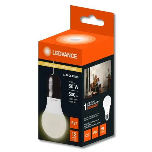 Ledvance Lampara Led Luz Calida x7w (Osram)