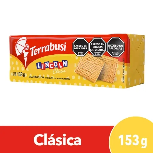 Galletitas Dulces Lincoln Clásicas Terrabusi 153 Gr