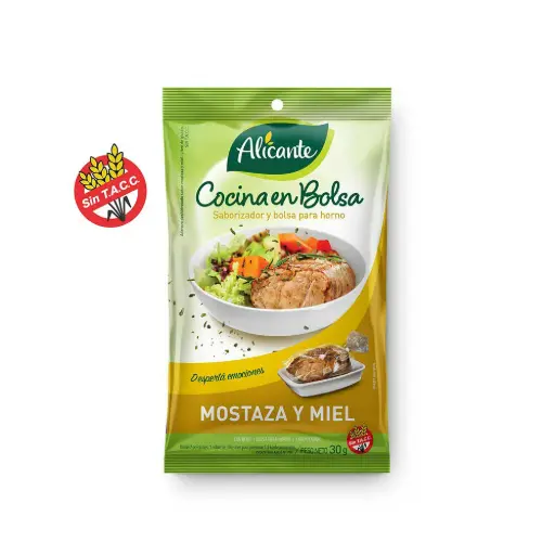 Saborizador y Bolsa para Horno Mostaza y Miel Alicante 21 g