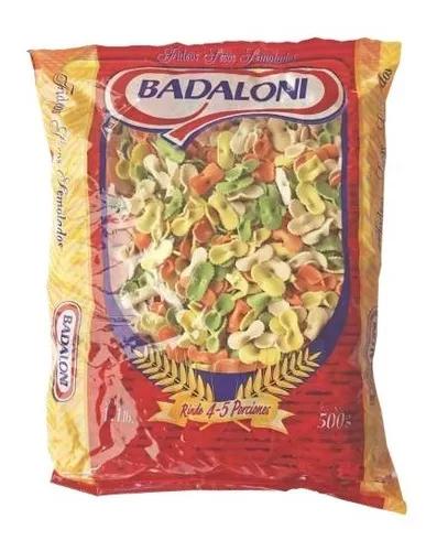 Fideos Moñitos de Colores Nro 1 Badaloni