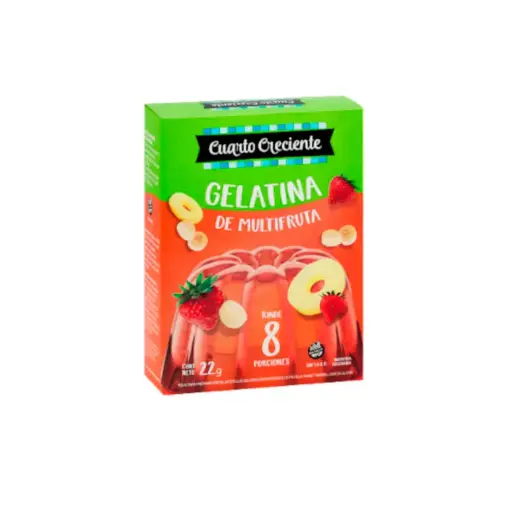 Gelatina Light Sabor Multifruta x 22g Cuarto Creciente