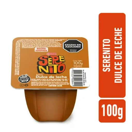 Postre serenito dulce de leche 100 g