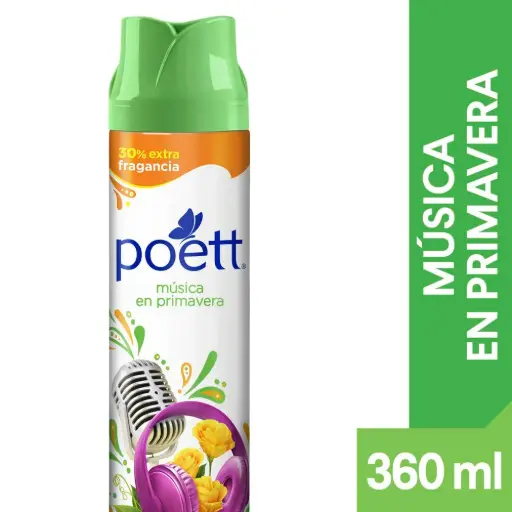 Desodorante De Ambiente Musica Primevera Poett 360Ml