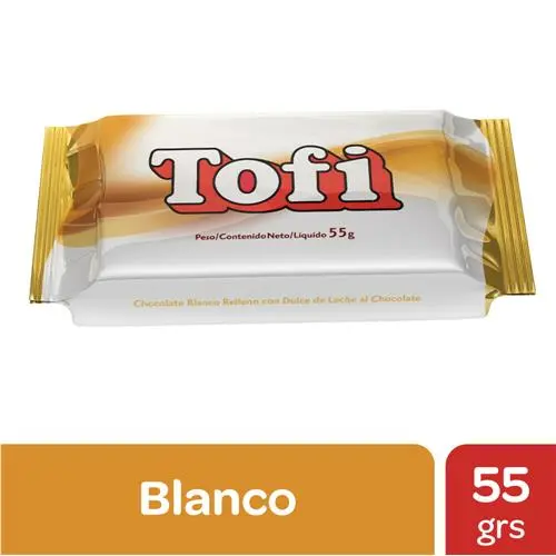 Chocolate Blanco TOFI 55g