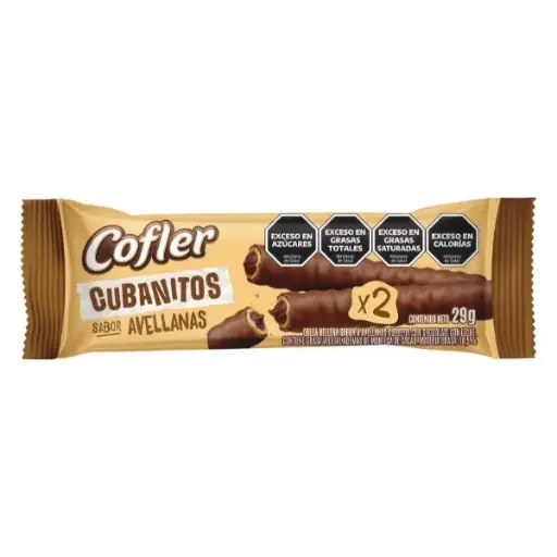 Cubanitos Avellanas Cofler  2u