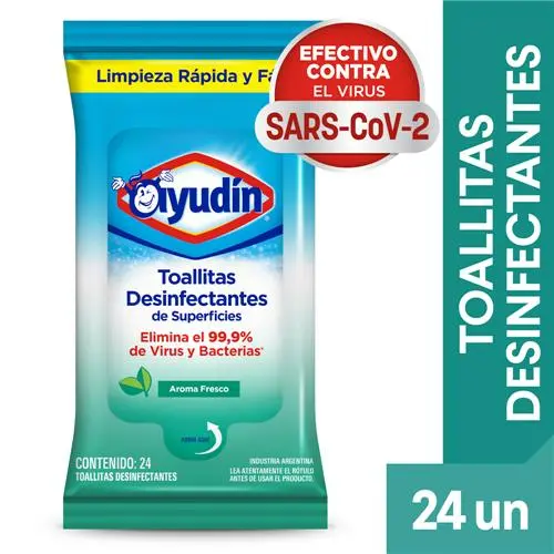 Toallitas Desinfectantes Ayudin 24u