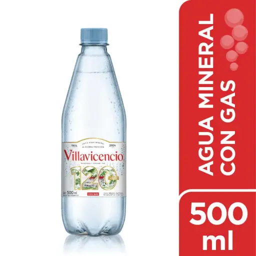 agua con gas villavivencio 500ml