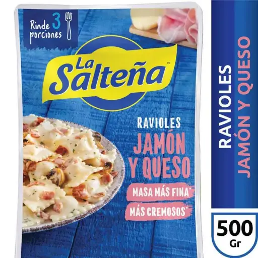 Ravioles Jamón y Queso La Salteña 500g