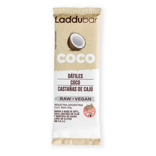 Barras de Coco y Caju x 30g - Laddubar