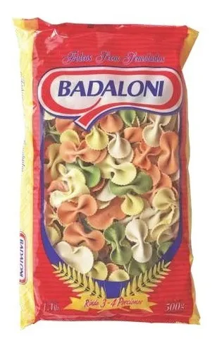 Fideos Moñitos de Colores Nro 2 Badaloni 500g